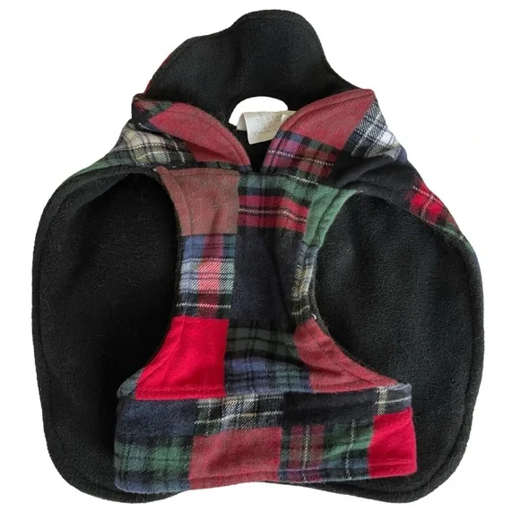 The Vermont Flannel Co Patchwork Dog Jacket Plaid Teacup XXS - Picture 4 of 7